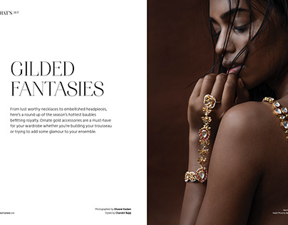 Gilded Fantasies// editorial for The Magazine