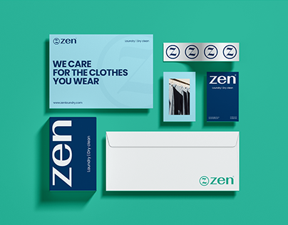 Zen laundry - Modern branding design