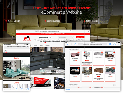 Lounge Factory eCommerce Website