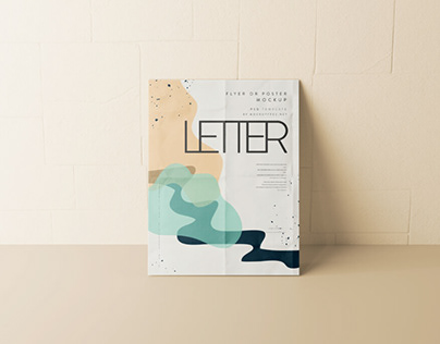 US Letter Size Flyer or Poster Mockup