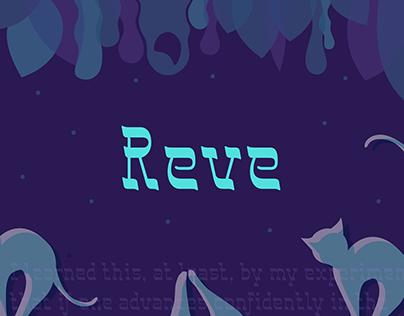 Reve | reverse contrast typeface
