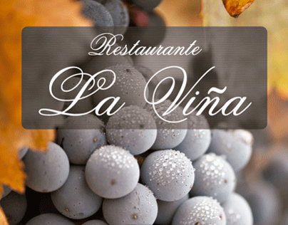 Diseño de carta para
﻿Restaurante La Viña.