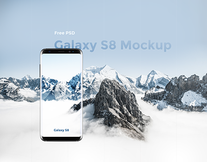 Free PSD : Samsung Galaxy S8 Mockup PSD