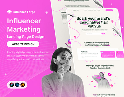 Influencer | Creative & Marketing Agency | Landing Page