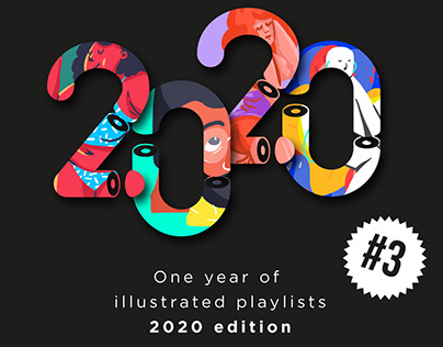 One year of illustrated playlist 2020 edition