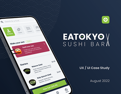 Eatokyo Sushi Bar I UX UI Case Study