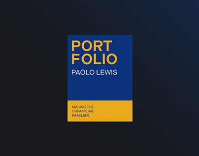 Paolo Lewis - Portfolio