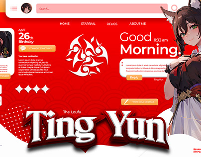 Starrail "Ting Yun" Landing Page
