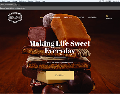 Dolce Chocolate - Website and Packages