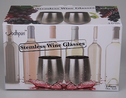 Package Design Stemless Wine Glasses