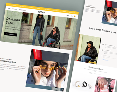 Wheelchair attachable product website design