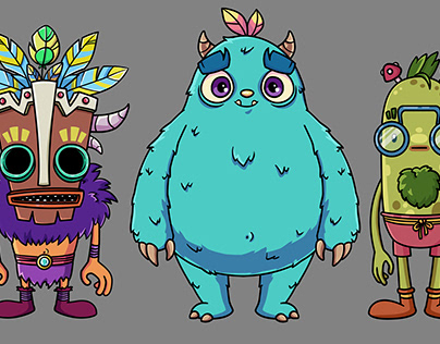 Characters for the animation clip