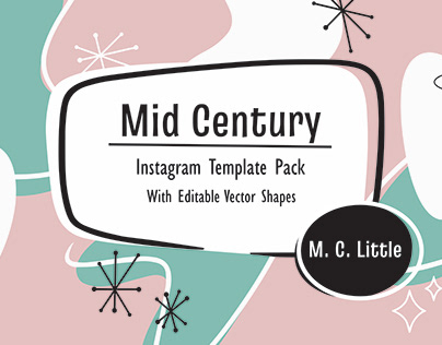 Mid Century Instagram Layouts