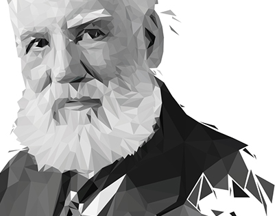 Low Poly - Alexander Graham Bell