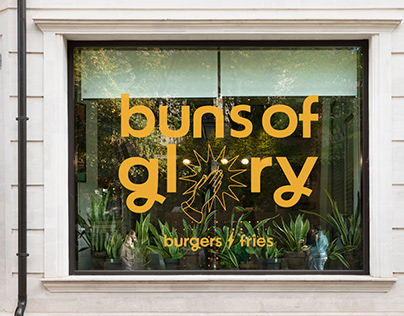 Buns Of Glory | Burger Restaurant Logo & Branding