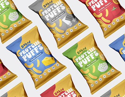 PROTEIN PUFFS packaging redesign