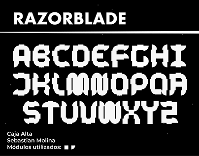 Project thumbnail - Razorblade | Tipografía Modular