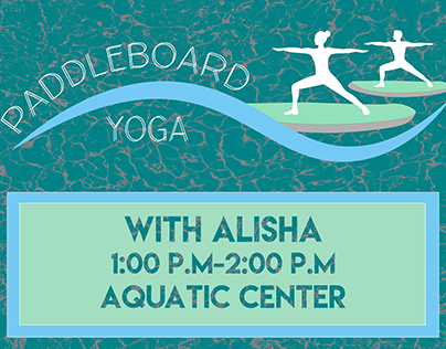Paddle Board Yoga Poster