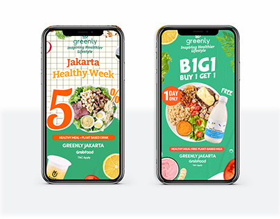 Promo Banner Design | Instagram Salad Brand