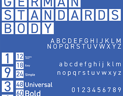 DIN Typeface Specimen