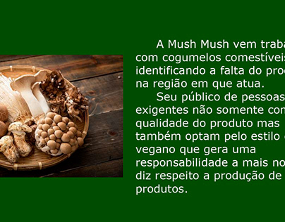 Mush Mush- Projeto de Marca