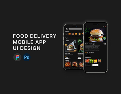 food delivery app UI design