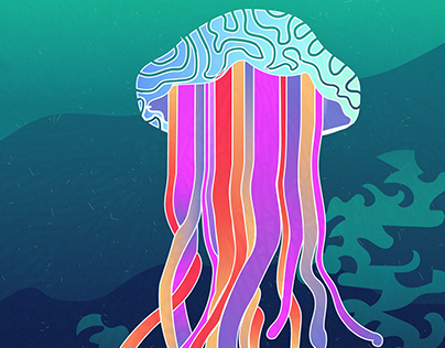 Superfast Jellyfish Illustration