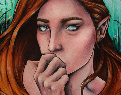 Lustre - A Fantasy Female Elf Portrait