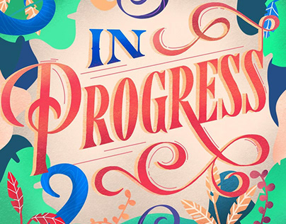 "In Progress" typography illustration