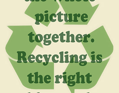 Project thumbnail - Recycle Poster and Meaning