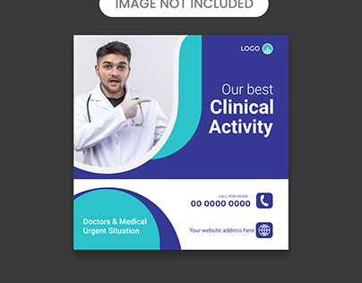 clinical medical services poster design