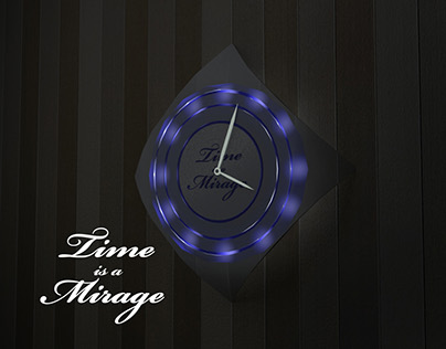 Concept wall clock "Mirage"