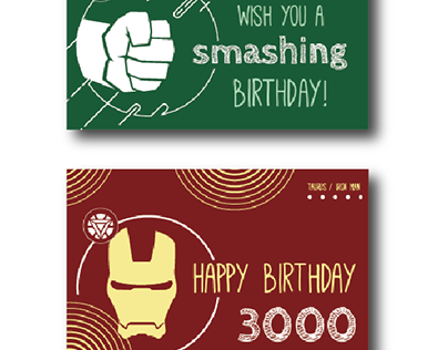 Marvel Birthday Cards