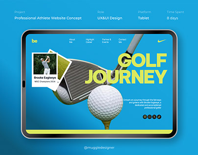 Professional Athlete Website Concept
