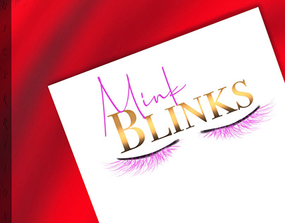 Mink Blinks I Combination Logo Design