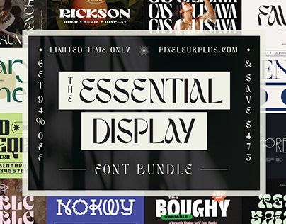 The Essential Display Font Bundle
