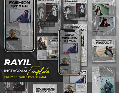 RAYIL- Instagram Stories & Post Template