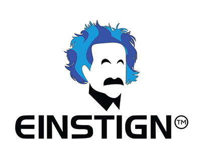 EINSTIGN logo design for education group.