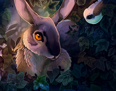 illustrations inspired by Watership Down