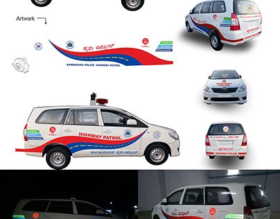 Vehicle Branding for Karnataka State Police