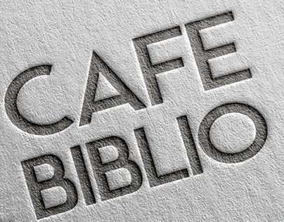 Cafe biblio Logo Design