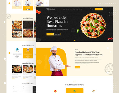 Pizza Shop Website Design