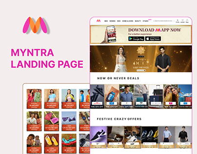 Myntra Landing page