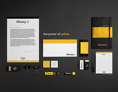Glooxy Plus - the power of yellow | Branding