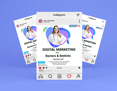 Social Media Post Design (Doctors & Dentists Ads)