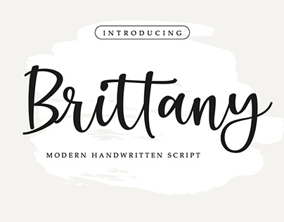 Brittany Handwritten Script Font