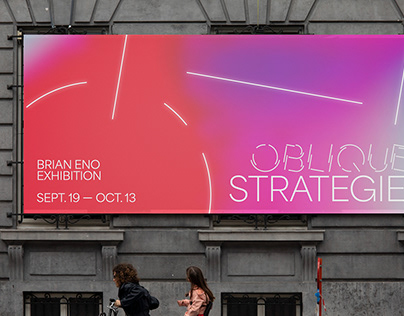 oblique strategies – brian eno exhibition identity