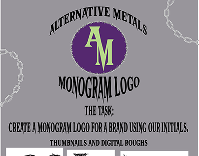 Alternative Metals Monogram Logo