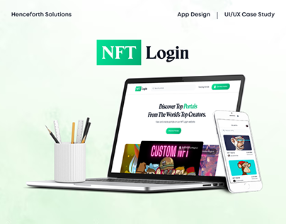 NFT Login || UI UX Case Study Design