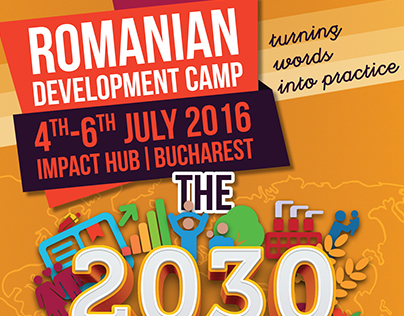 Romanian Development Camp (logo design & visuals)